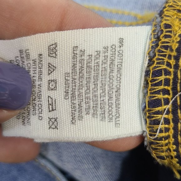 Free People Blue Full Length Distressed Jeans Size 29 - Picture 8 of 8